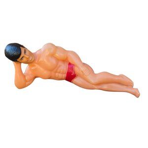 Vintage Hunky Macho Man Cake Topper Birthday Bachelorette Party Bakery Crafts